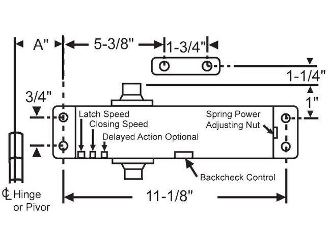 Power Adjustable Door Closers with Back Check or Delayed Action - Image 2