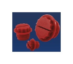 Red Polypropylene Threaded Plugs for Unified/Straight Threads - Image 1