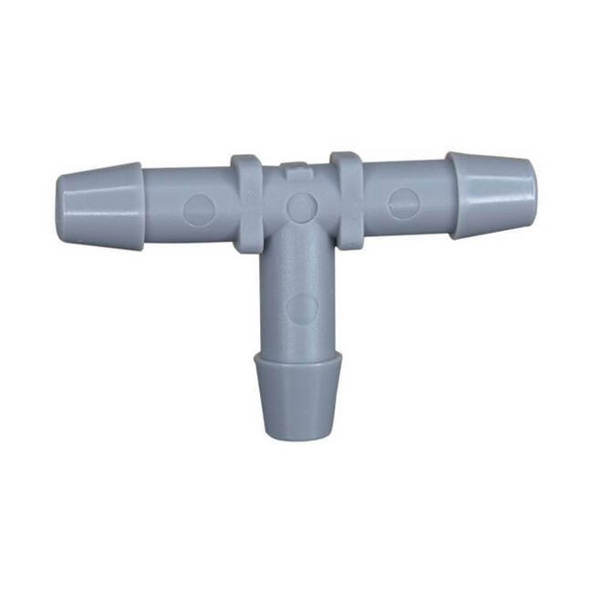 PVDF GEN1 Series 3/8in Tube Single Barb Tee Fitting - Image 1
