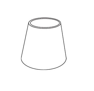 Strybuc White Door Stop Bumper for 9/32" OD Doors - Image 1