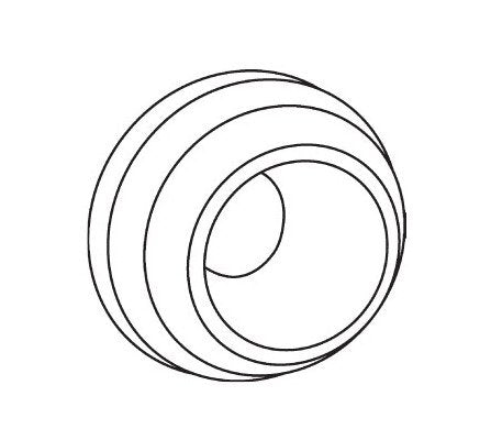 White Rubber Door Silencer - Image 1