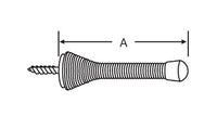 Heavy Duty Brass Finish Flexible Door Stop