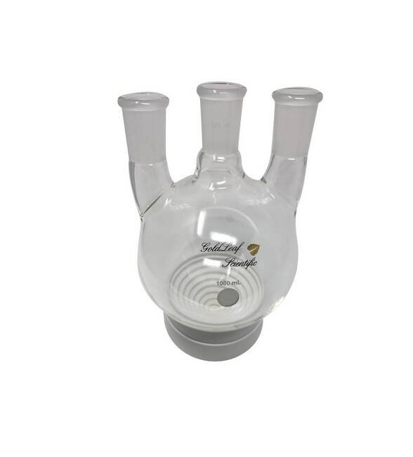 1000 Milliliter (mL) Volume 3-Neck Round Bottom Flask - Image 1