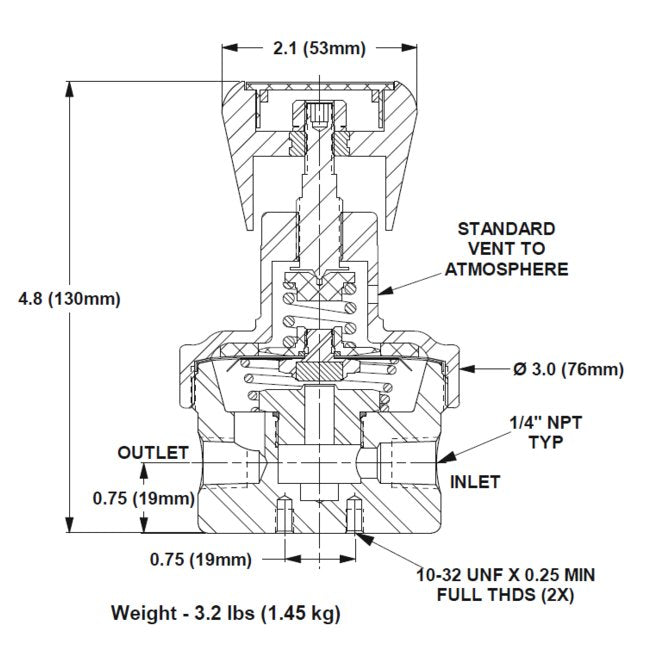 GO Regulator BP-8 High Flow Low Back Pressure Regulator - Image 2