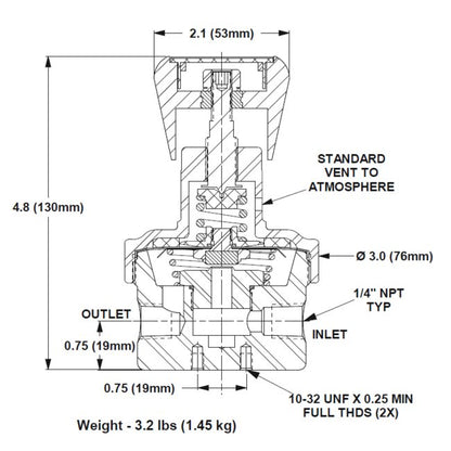 GO Regulator BP-8 High Flow Low Back Pressure Regulator - Image 2