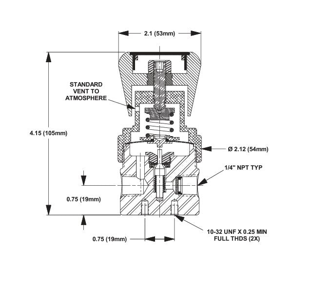316 Stainless Steel Single Stage Pressure Regulator - PR-1 - Image 2