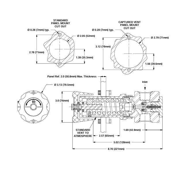 GO Regulator PR-59 High Pressure Regulator, 0-2000 psig Outlet Range - Image 2