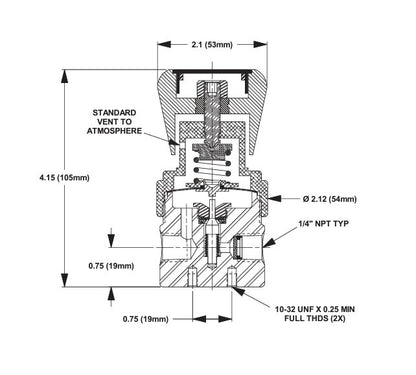 GO Regulator PR-1 316 Stainless Steel Standard Flow Coefficient Single Stage Regulator - Image 2