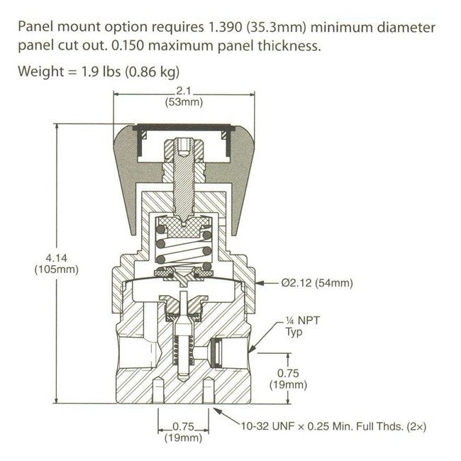 PR-1 Series Pressure Regulator - Stainless Steel Body - Image 2