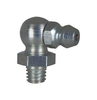 Alemite 90 Degree M6x1.0 Metric Steel Grease Fitting - Image 1