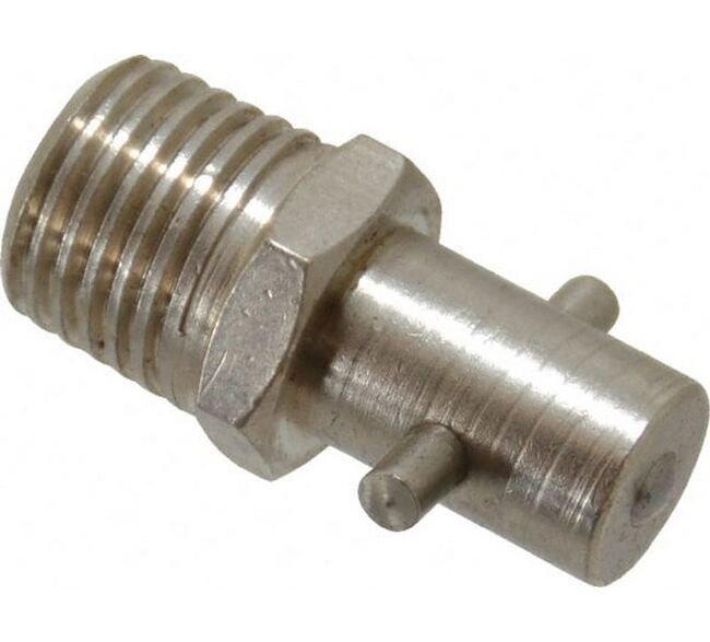 PROLUBE Brass Straight Head 1/4 NPT Pin-Style Grease Fitting - Image 1