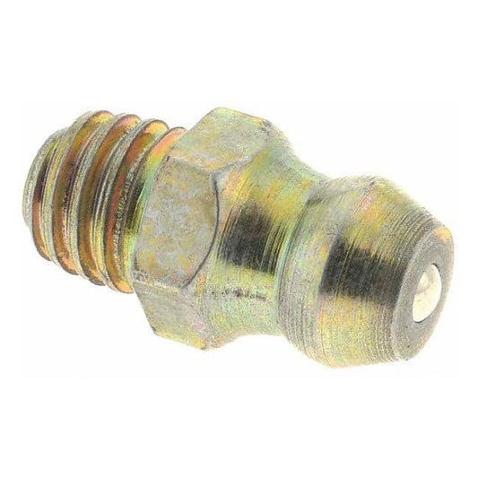 Value Collection Straight Head Angle M6 x 1 Taper Thread Grease Fitting - Zinc Plated - Image 1