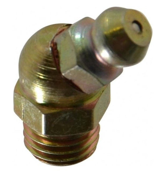 PROLUBE 45 Degree M8 x 1.0 Metric Steel Grease Fitting - Image 1