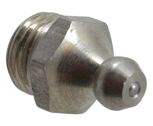 PROLUBE M10 x 1.0 Stainless Steel Straight Head Grease Fitting - Image 1