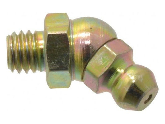 PROLUBE 45 Degree M6 x 1.0 Metric Steel Grease Fitting - Image 1