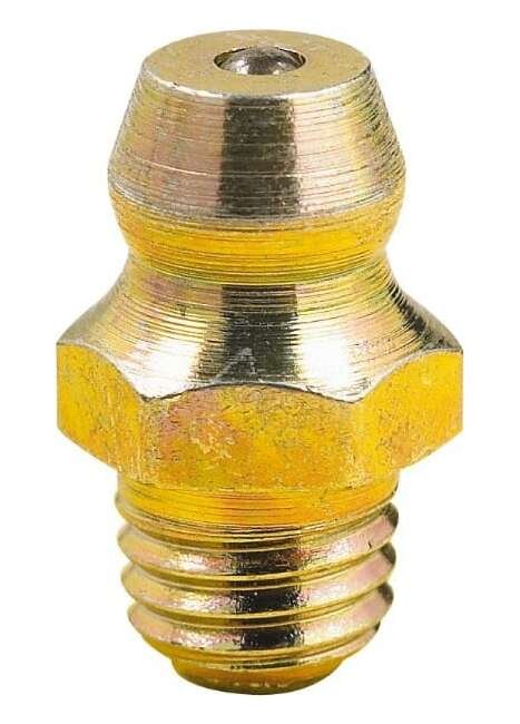 LuMax 0 Degree M6 x 1 Metric Steel Grease Fitting - Image 1