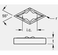 Premium U-Notch Style Grooving Blanks Set, 0.200 / 0.206 in