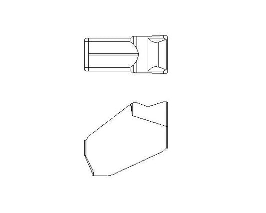 GTN Self Grip Cut Off Cutting Tool Insert - 0.418/0.428 Inch Length - Image 1