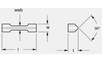 Dog Bone Style Grooving Blanks, 0.398 / 0.408 in Width