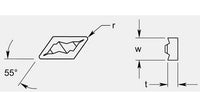 Precision U-Notch Style Grooving Blanks, Thickness 0.171 / 0.177 in