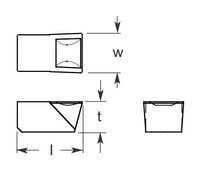 Ultra-Met® 0.301/0.311 Inch Cut Off Cutting Tool Insert
