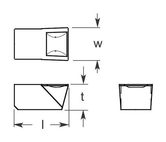 Ultra-Met® 0.301/0.311 Inch Cut Off Cutting Tool Insert - Image 1