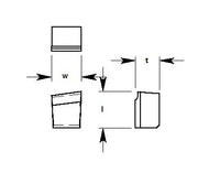 Ultra-Met® 0.372/0.378 Inch Cut Off Cutting Tool Insert