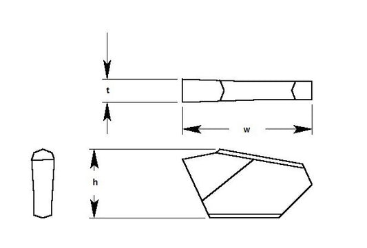 Ultra-Met® 0.687/0.697 Inch Cut Off Cutting Tool Insert - Image 1