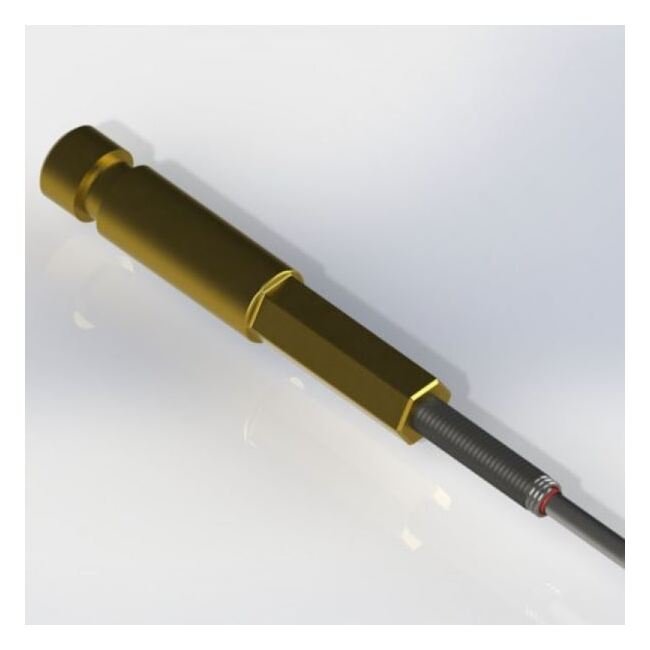 0.25 Inch (in) Diameter and 0.050 Inch (in) Maximum Mating Cable Diameter Brass Grooved Terminal - Image 1