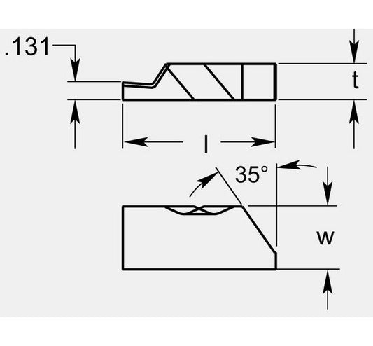 Precision U-Notch Style Grooving Blanks - Set of 2 - Image 1