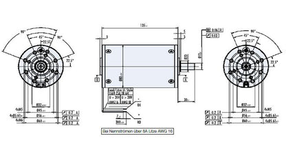 Dunkermotoren GR Series 4.3A/385W Brushed DC Motor - Image 2