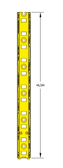 44 Inch Underground Non-Metallic Cable Rack Stanchion - Image 2