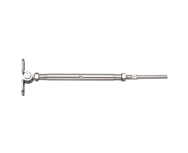316 Stainless Steel Hand Swage Stud Turnbuckle - Wall Mount, Closed Body - Image 1