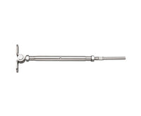 316 Stainless Steel Hand Swage Stud Turnbuckle - Wall Mount, Closed Body