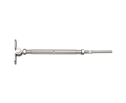 316 Stainless Steel Hand Swage Stud Turnbuckle - Wall Mount, Closed Body - Image 1