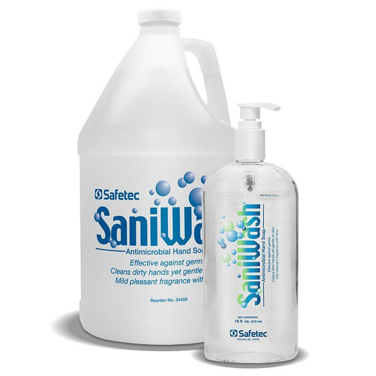 SaniWash Antimicrobial Hand Soap - 16 oz Pump Bottle - Image 1