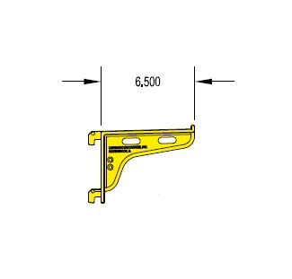 6-Inch Underground Non-Metallic Cable Rack Arm - Image 2