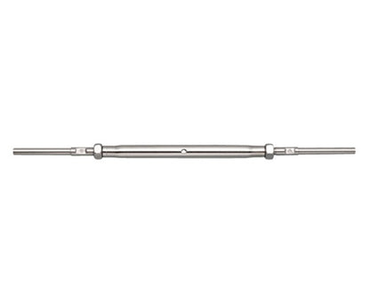 316 Stainless Steel Closed Body Hand Swage Stud and Stud Turnbuckle for Cable Sizes 1/8" & 3/16" - Image 1