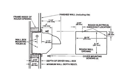 Hands OnÂ® Recessed Mounted Hand Dryer - R76-W - Image 2