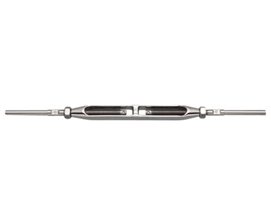 Suncor Open Body Hand Swage Stud and Stud Turnbuckle for 1/8" and 3/16" Cable Sizes - Image 1