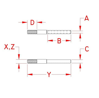 Suncor Hand Swage Short Stud - Image 2