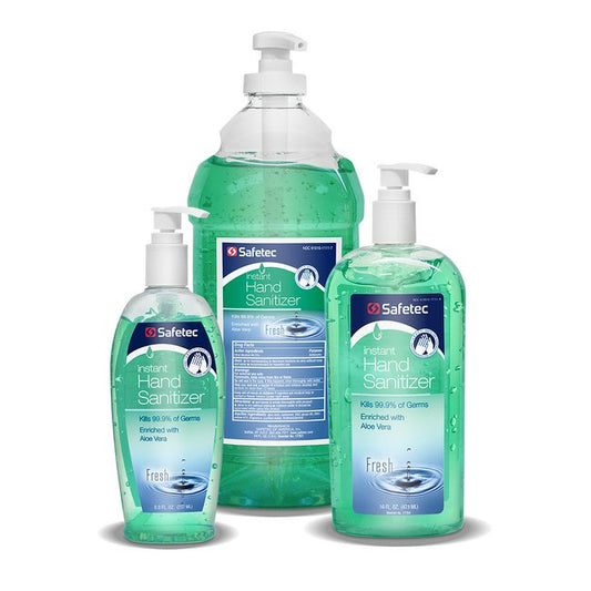 Safetec Fresh Scent Hand Sanitizer 8 oz Pump Bottle - Image 1