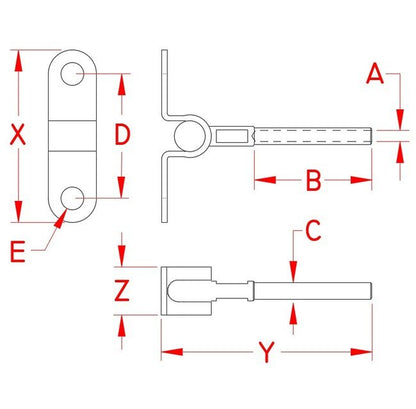 Suncor Hand Swage Wall Mount - Marine-Grade Stainless Steel - Image 2