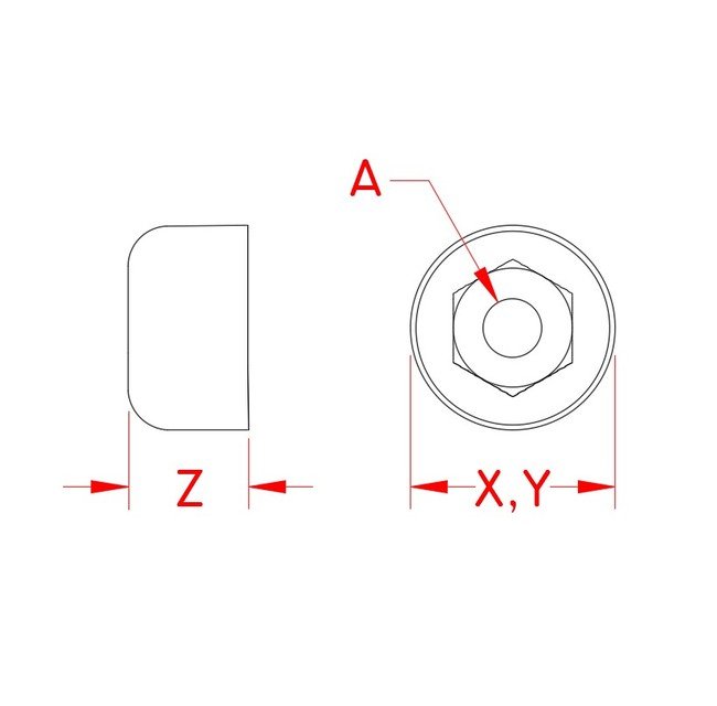 Suncor UNC Thread Cover Nut Set - Image 2