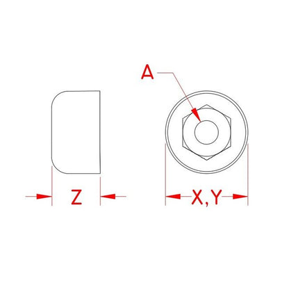 Suncor UNC Thread Cover Nut Set - Image 2