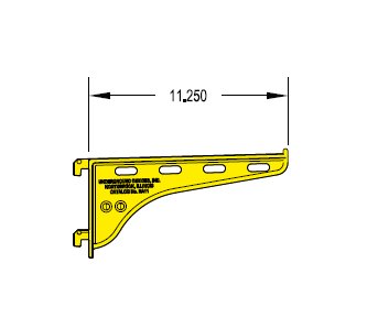 11-Inch Non-Metallic Arm for Underground Cable Racks - Image 2
