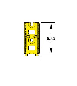 8-Inch Non-Metallic Stanchion for Underground Cable Racks - Image 2
