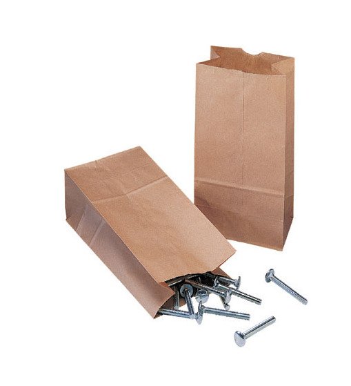 Heavyweight Hardware Paper Storage Bag, 6-9/16 in Width - Image 1