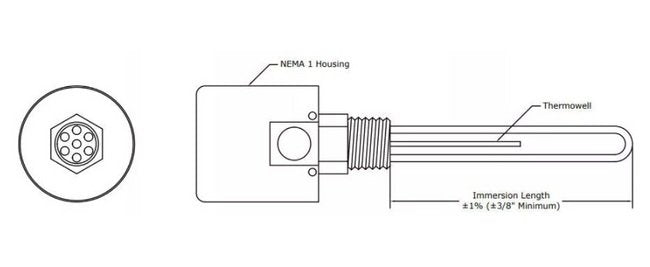 Acrolab HIMS Screw Plug Immersion Heater - Image 2