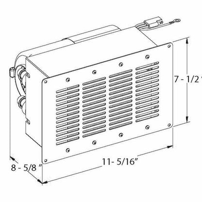 Universal 12V Heater, Floor/Under Dash Mount - Image 2